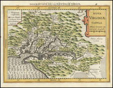 Mid-Atlantic, Maryland, Delaware, Southeast and Virginia Map By Johannes Cloppenburg