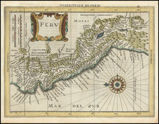 Peru & Ecuador Map By Jan Jansson / Johannes Cloppenburg