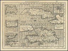 Cuba, Jamaica, Hispaniola, Puerto Rico and Other Islands Map By Jan Jansson / Johannes Cloppenburg