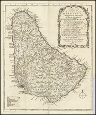 A Map of the Island of Barbados, Drawn from an Actual Survey, and from the Observations of The Rev'd Mr. Griffith Hughes M.A.F.R.S. By Thos. Jefferys, Geographer to His Royal Highness the Prince of Wales . . .  By Thomas Jefferys