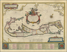 Mappa Aestivarum Insularum Alias Barmudas By Willem Janszoon Blaeu