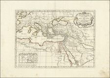 Mediterranean, Middle East and Holy Land Map By Tipografia del Seminario