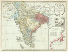 India Map By Charles Francois Delamarche