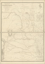 Midwest, Plains, Kansas, Nebraska, North Dakota, South Dakota, Colorado, Montana and Wyoming Map By G.K. Warren