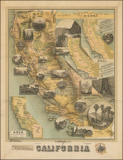 Pictorial Maps and California Map By E. McD.  Johnstone