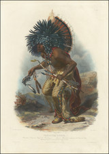 Portraits & People and Native American & Indigenous Map By Karl Bodmer