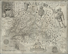 Mid-Atlantic, Delaware, South, Southeast and Virginia Map By John Smith
