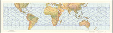 World and Space Exploration Map By NASA / Aeronautical Chart and Information Center