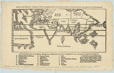 World Map By Oronce Fine / Ludwig Rosenthal