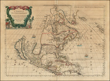 North America and California as an Island Map By Giacomo Giovanni Rossi