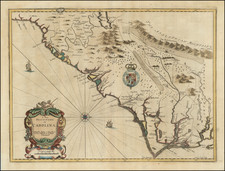 Southeast, North Carolina and South Carolina Map By John Speed