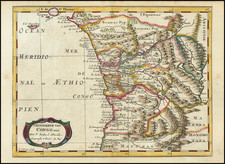 East Africa Map By Francois Halma / Nicolas Sanson