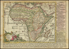 Africa Map By Johann Michael Probst