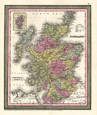 Europe and British Isles Map By Thomas, Cowperthwait & Co.