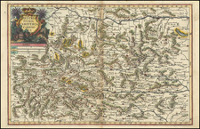 Austria Map By Heinrich Scherer