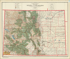 State of Colorado.  Compiled chiefly from the Official Records of the General Land Office. . .1921 By General Land Office