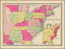 United States Map By H.C. Tunison