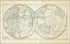 World, World, Eastern Hemisphere, Western Hemisphere, Northern Hemisphere, Southern Hemisphere and Polar Maps Map By Jean Boisseau / Louis Boissevin