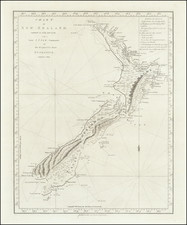 New Zealand Map By James Cook