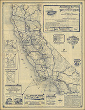 California Map By Mid-West Map Company