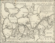 Midwest, Plains and Canada Map By Baron de Lahontan