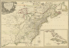 United States, New England, Mid-Atlantic, South, Southeast, Midwest and American Revolution Map By Jacques Esnauts  &  Michel Rapilly