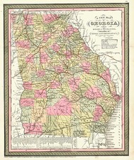 Southeast Map By Thomas, Cowperthwait & Co.