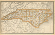 North Carolina Map By Rand McNally & Company