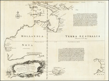 Australia and New Zealand Map By Emanuel Bowen