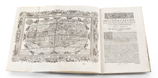 Opusculum Geographicum Rarum [with map:] Universalis Orbis Descriptio, Cogimur e Tabula Pictos Ediscere Mundos. By Joannes Myritius