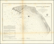 Crescent City Harbor California  . . . 1859 By United States Coast Survey