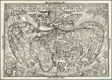 Tipus Orbis Universalis iuxta Ptolemei Cosmographi Traditionem et Americi Vespucii Aliorque Lustrationes a Petro Apiano Leysnico Elucbrat An. Do. MDXX By Peter Apian