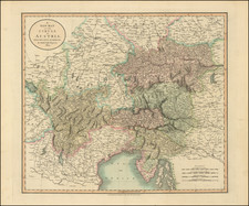 A New Map of  the Circle of Austria, From the Latest Authorities . . . 1801 By John Cary