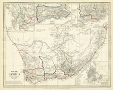 Africa and South Africa Map By SDUK