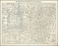 [Southern Baden-Württemberg]  Der schwartz wald / in den Lonaw iren ursprung nimpt By Sebastian Munster