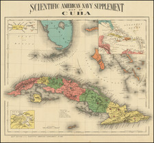 Florida, Cuba and Bahamas Map By Colton Ohman & Co.