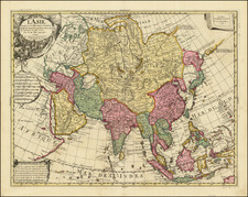 Asia Map By Eugene Henri Fricx