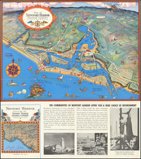 Pictorial Maps and Other California Cities Map By Claude Putnam