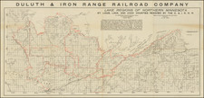 Minnesota Map By Duluth & Iron Range Railroad Co.