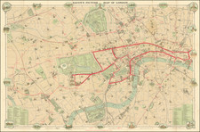 London Map By G.W. Bacon & Co.