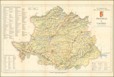 Spain Map By Editorial Hernando, S.A.