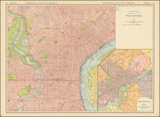 Philadelphia Map By William Rand  &  Andrew McNally