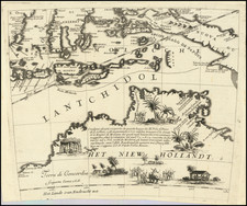 Indonesia and Australia Map By Vincenzo Maria Coronelli