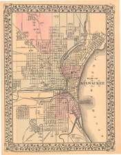 Midwest Map By Samuel Augustus Mitchell Jr.