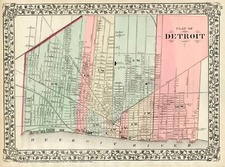 Midwest Map By Samuel Augustus Mitchell Jr.