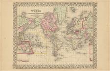 Map of the World on The Mercator Projection, Exhibiting the American Continent As Its Centre