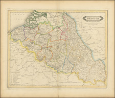 Belgium Map By William Home Lizars