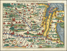 Netherlands and Germany Map By Sebastian Munster