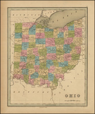 Ohio Map By Thomas Gamaliel Bradford