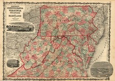 Southeast Map By Benjamin P Ward  &  Alvin Jewett Johnson